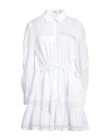 Charo Ruiz Ibiza Woman Mini Dress White Size L Cotton, Polyester