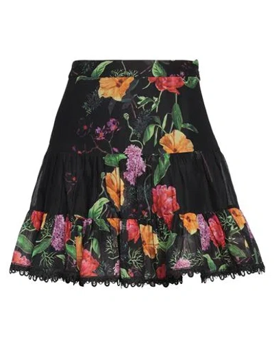 Charo Ruiz Ibiza Woman Mini Skirt Black Size Xs Cotton, Polyester