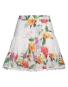 Charo Ruiz Ibiza Woman Mini Skirt White Size Xs Cotton, Polyester