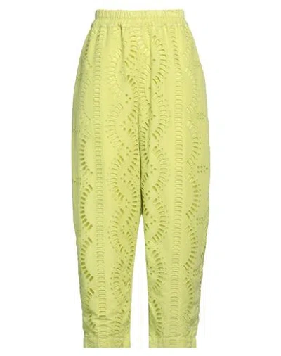 Charo Ruiz Ibiza Woman Pants Lime Green Size M Cotton, Polyester In Green