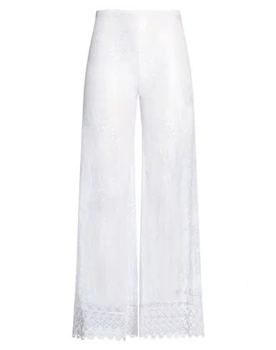 Charo Ruiz Ibiza Woman Pants White Size M Polyester, Elastane