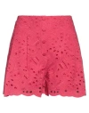 Charo Ruiz Ibiza Woman Shorts & Bermuda Shorts Fuchsia Size L Cotton, Polyester In Pink