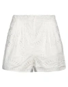 Charo Ruiz Elastic Waist Shorts In Off White