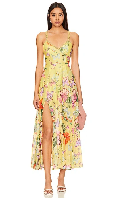 Charo Ruiz Iraso Dress In Yellow Borbo