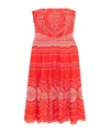Charo Ruiz Iris Embroidered Cotton Midi Dress