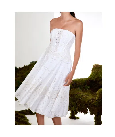 Charo Ruiz Iris Long Dress In Ivory