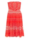 Charo Ruiz Iris Embroidered Cotton Midi Dress