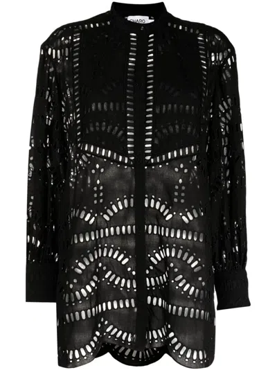 Charo Ruiz Jeky Cut Out-detailing Blouse In Black  