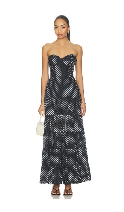 Charo Ruiz Jimena Long Dress In Black