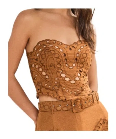 Charo Ruiz Kai Top In Brown