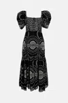 Charo Ruiz Kaysa Embroidered Midi Dress