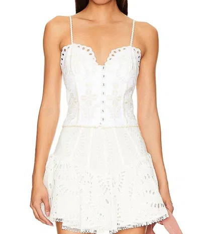 Charo Ruiz Keity Top In Ivory Lolita In White