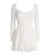 Charo Ruiz Knitted Swirl Mini Dress In White
