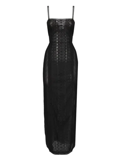 Charo Ruiz Lace-panelled Maxi Dress