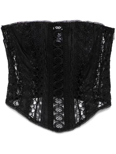Charo Ruiz Lathie Bustier Top In Black