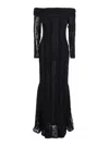 Charo Ruiz Lace Off-the-shoulder Minerva Dress In Black