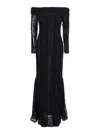 Charo Ruiz Lace Off-the-shoulder Minerva Dress In Black