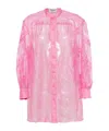 Charo Ruiz Lumie Lace-design Shirt In Pink