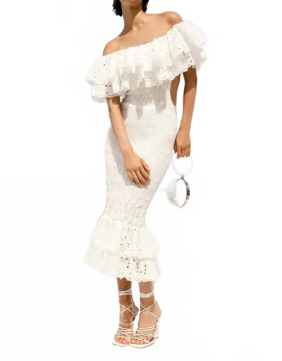 Charo Ruiz Luisa Dress In White Fruition