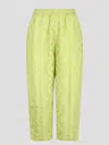 Charo Ruiz Lya High-waist Tapered Trousers In Green