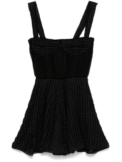 mini black dress elegant Sleeveless short black satin dress  Misciano