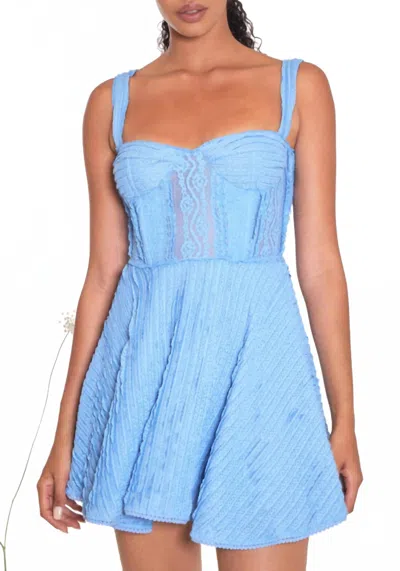 Charo Ruiz Mai Short Dress In Blue