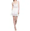 Charo Ruiz 'marilyn' White Dress With Crossed Straps And Lace Details In White