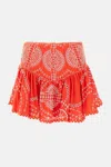 Charo Ruiz Marli Embroidered Cotton Short Skirt