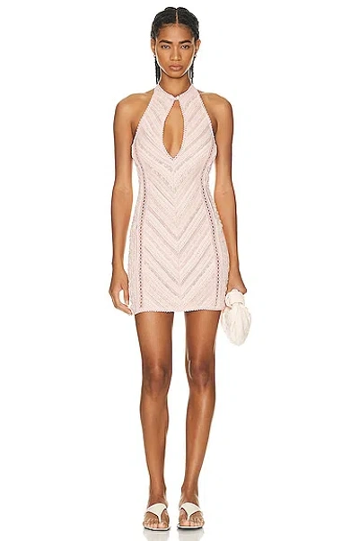 Charo Ruiz Massay Mini Dress In Dusty Pink
