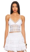 Charo Ruiz Marylin Embroidered Lace Mini Dress In White