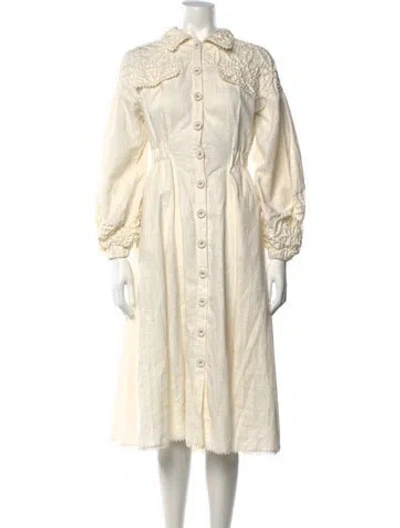 Pre-owned Charo Ruiz Midi Length Dress In Neutrals