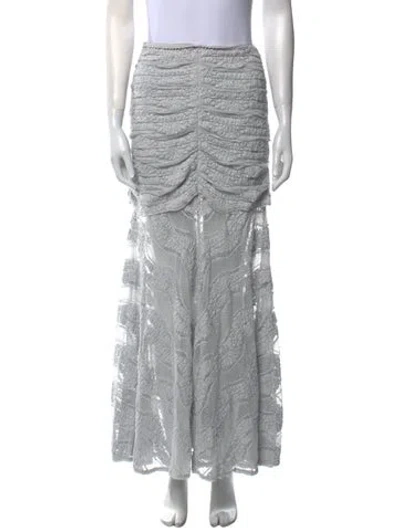 Pre-owned Charo Ruiz Midi Length Skirt In Gray