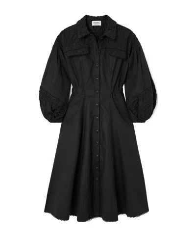 Charo Ruiz Minimalist Midi Shirt Dress In Pattern