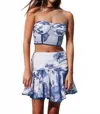 Charo Ruiz Molphy Top In Surf Blue In Multi