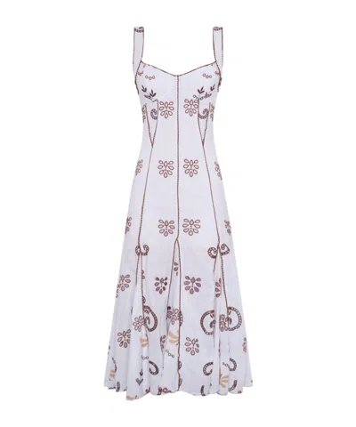Charo Ruiz Naia Embroidered Maxi Dress In Multi