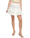 Charo Ruiz Noa Eyelet Mini Skirt In White Cotton In White