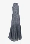 Charo Ruiz Ofelia Embroidered Maxi Dress In Blue