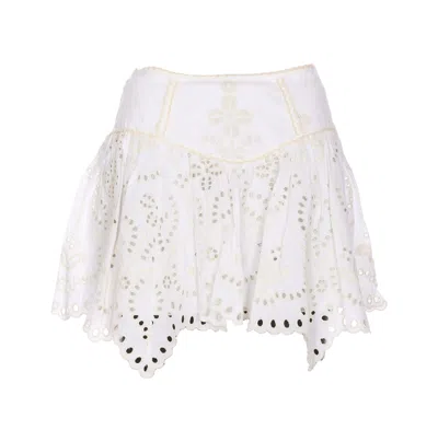 Charo Ruiz Pauline Short Skirt In White