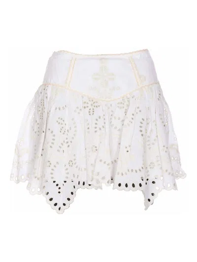 Charo Ruiz Pauline Short Skirt In White