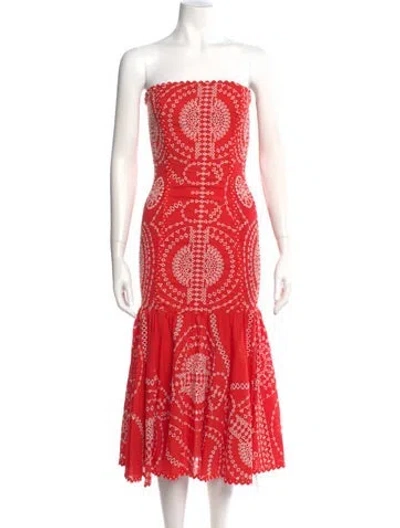 Pre-owned Charo Ruiz Printed Knee-length Dress In Multi