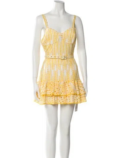 Pre-owned Charo Ruiz Printed Mini Dress In Multi