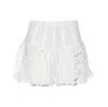 Charo Ruiz Punched Lace-up Sneakers In White Samoa