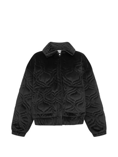 Charo Ruiz Quilted Velvet Jacket In Black