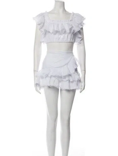 Pre-owned Charo Ruiz Ruffle Embellishment Skirt Set In Multicolor