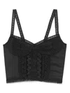 Charo Ruiz Sannie Crop Top In Black