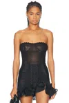 Charo Ruiz Bustier-top Sette In Black Myth