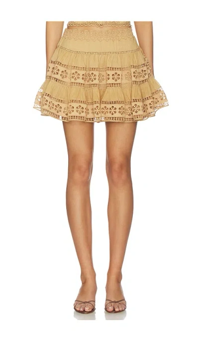 Charo Ruiz Short Skirt Lea In Brown