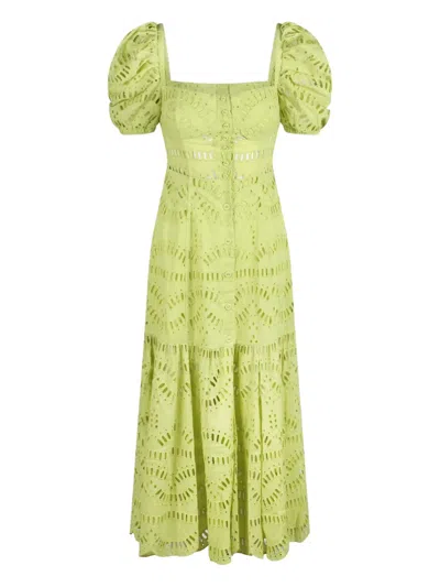 Charo Ruiz Short Sleeve Dress In Green