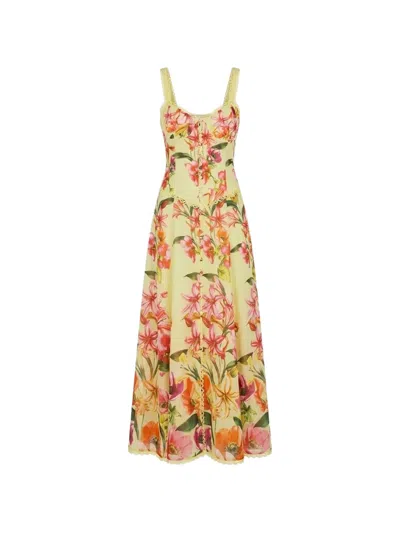 Charo Ruiz Solara Floral-print Midi Dress In Multi