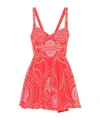 Charo Ruiz Spaghetti Strap Dress In Orange
